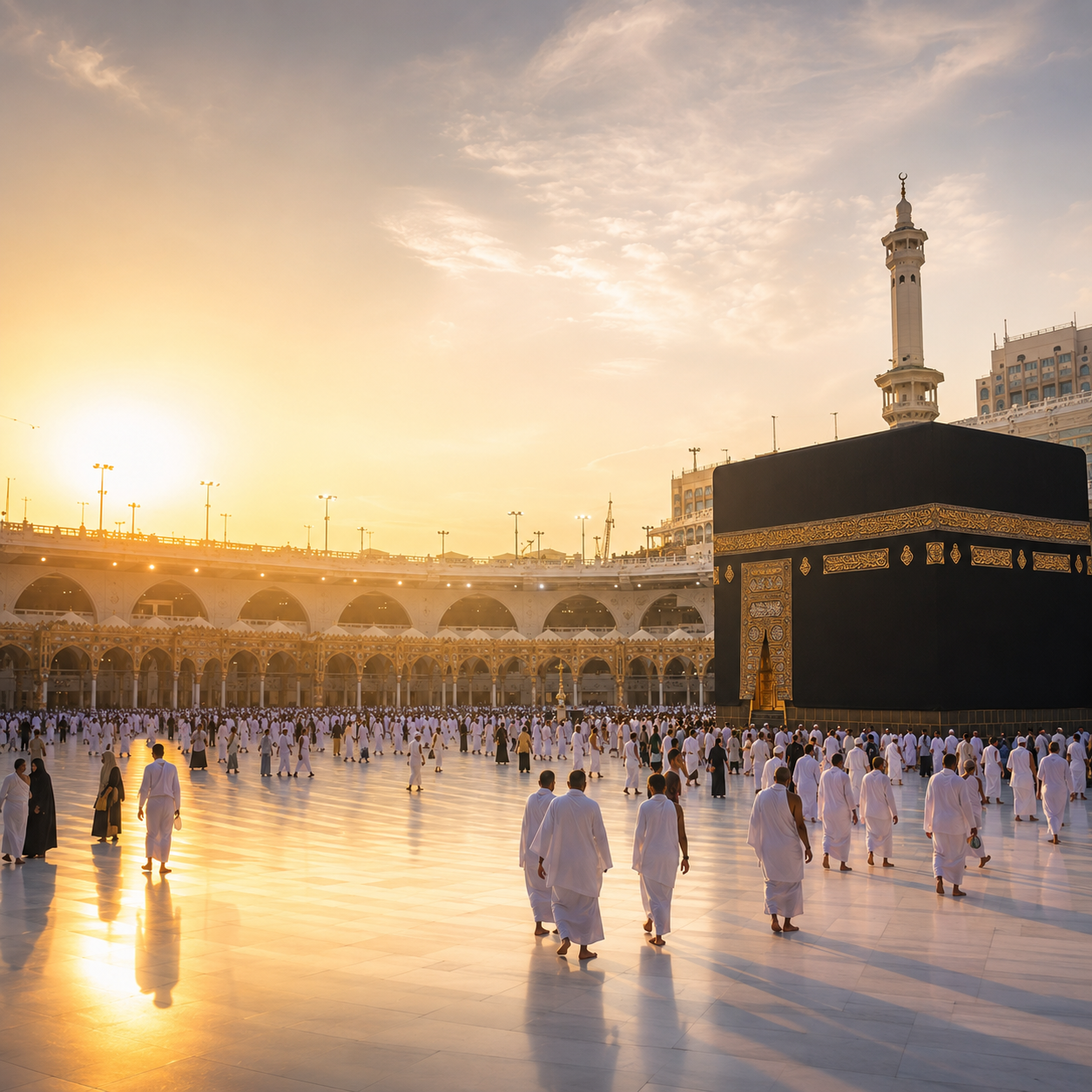 AL-KABEER pilgrims boarding a coach for Ziyarat